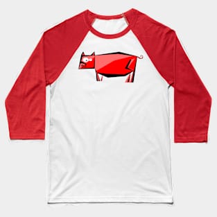 Red pig Baseball T-Shirt